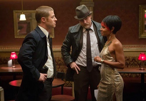 Ben McKenzie and Donal Logue as Detective James Gordon and Harvey Bullock with Jada Pinkett Smith as Fish Mooney in Fox Gotham TV Show Episode 2 Selina Kyle