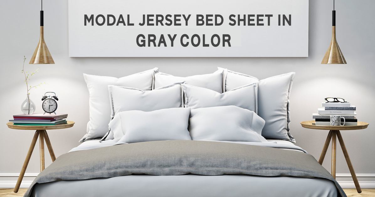 Jersey Sheet Sets Buy Modal Jersey Sheet Set in Gray Color