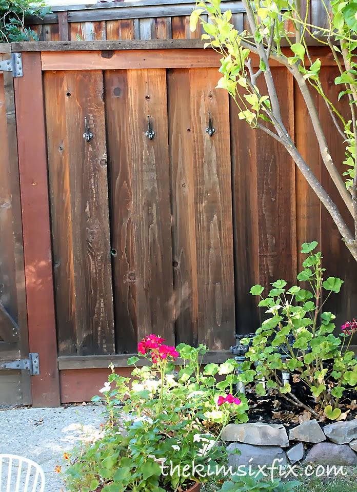 Under our citrus tree, the manifold for our irrigation system makes it