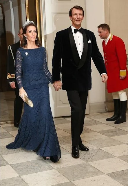 Crown Prince Frederik and Crown Princess Mary of Denmark, Prince Joachim and Princess Marie of Denmark, Princess Benedikte, Princess Nathalie of Sayn-Wittgenstein-Berleburg and her husband Alexander Johannsmann