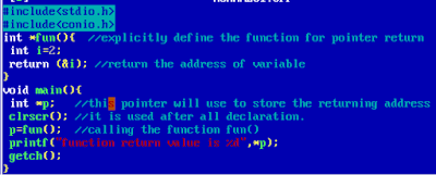 function return pointer