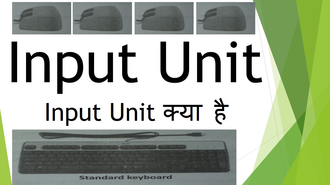 Input Unit meaning | input unit function ~ BICT Computer Center