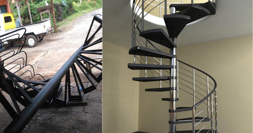 SPESIALIS PEMBUATAN TANGGA PUTAR barokah mandiri teknik
