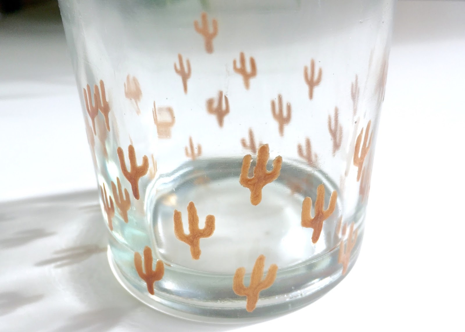 DIY Copper cactus glass votive by Isoscella