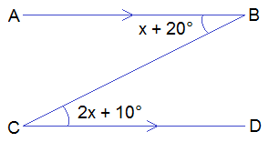 Example 1: Find the value of x.