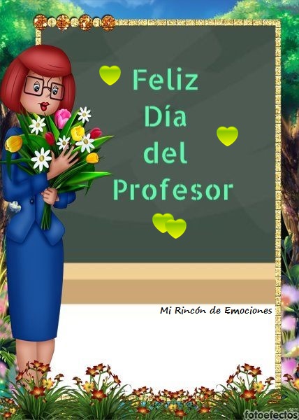 Tarjetas - Feliz día del Profesor 