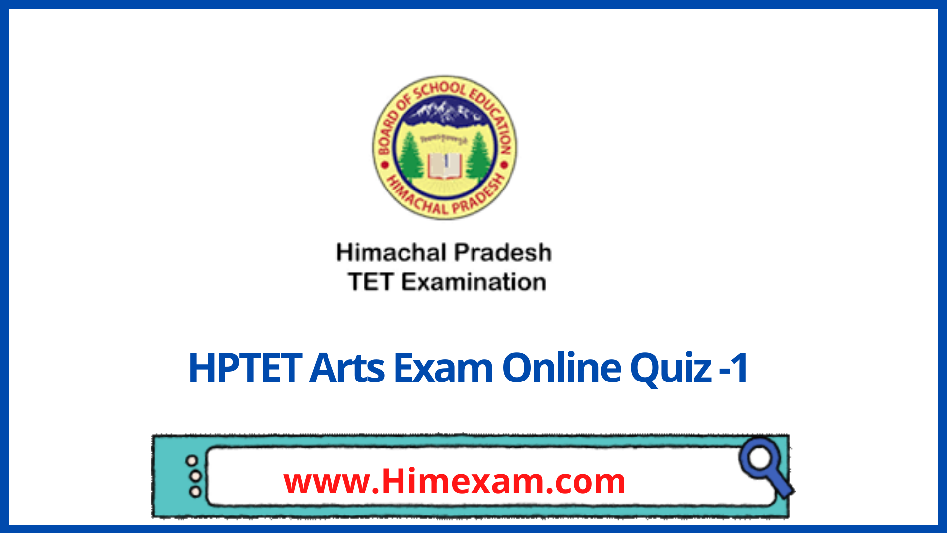 HPTET Arts Exam Online Quiz -1