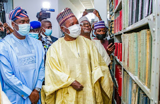 SANWO-OLU COMMENDS AREWA HOUSE LIBRARY FOR RELEVANCE IN DOCUMENTATION, RESEARCH