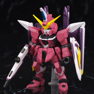REVIEW Mobile Suit Ensemble EX 28 ZGMF-X09A Justice Gundam, Bandai