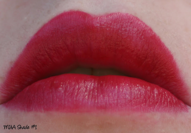 MUA Shade #1 Lipstick Swatch