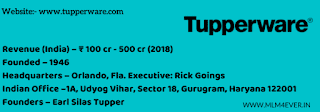tupperware india, tupperware business plan