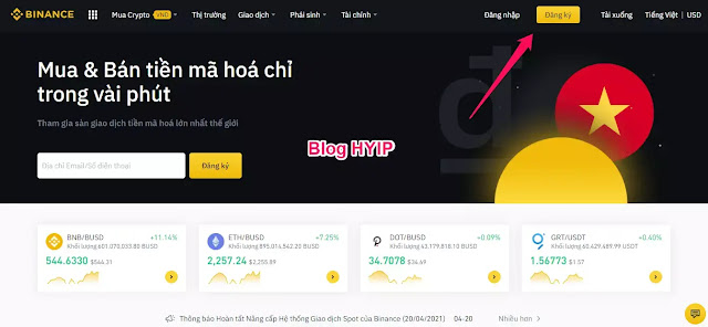 Sàn giao dịch tiền điện tử Binance - Reviews và hướng dẫn Binance