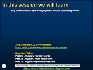 Sql server, .net and c# video tutorial: Why dependency injection