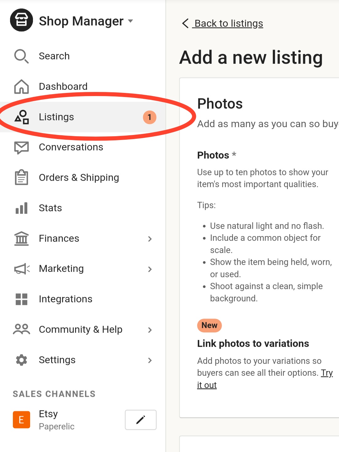 Cara Buat Listing Produk Baru Di Etsy Step By Step