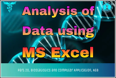 Analysis of Data using MS Excel
