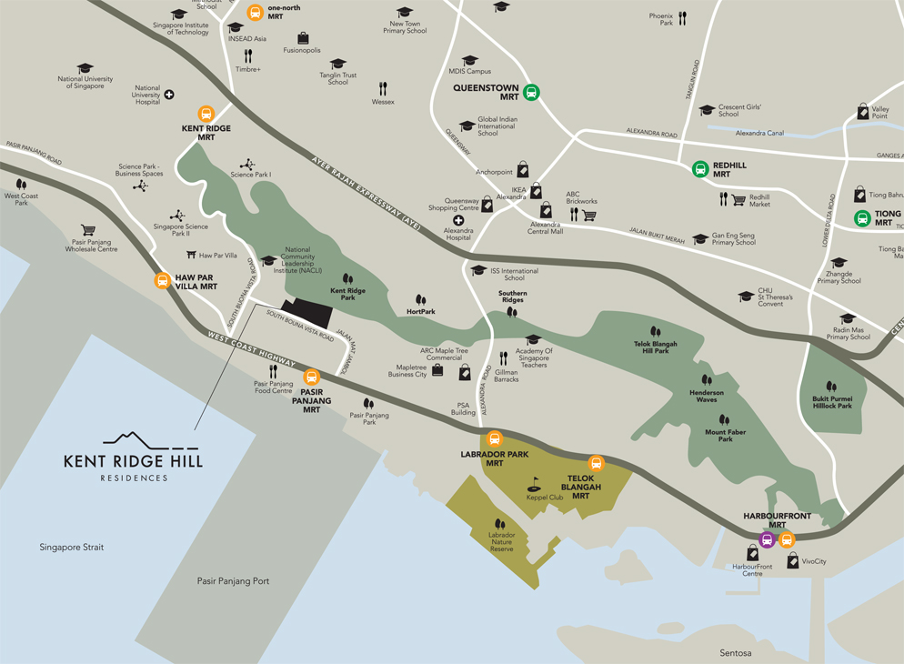 Kent Ridge Residences Location Map