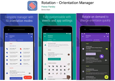 app rotasi layar android