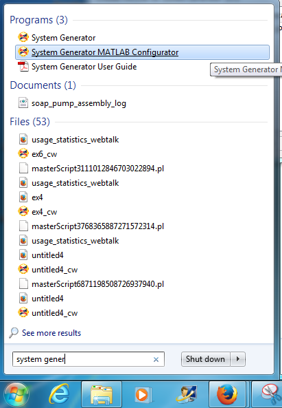 VHDL coding: FPGA programming using System Generator