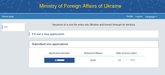 save draft e-visa Ukraine