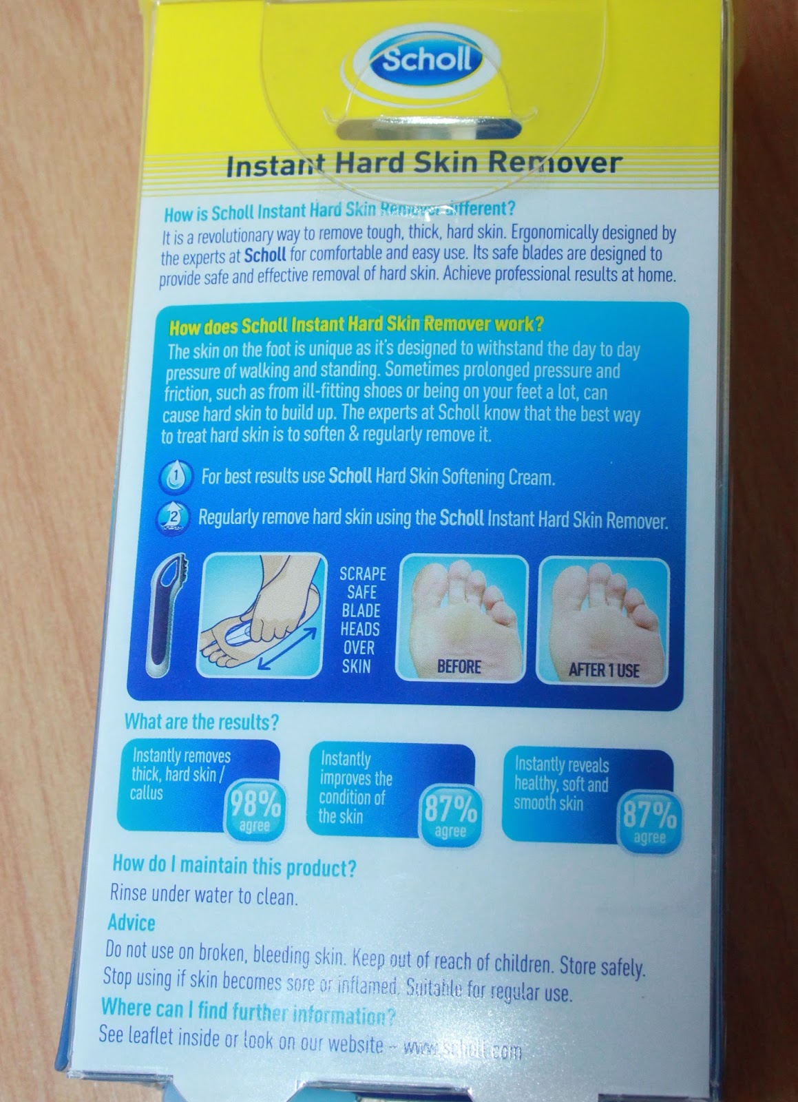 Beauty - Scholl instant hard skin remover - Love Leah