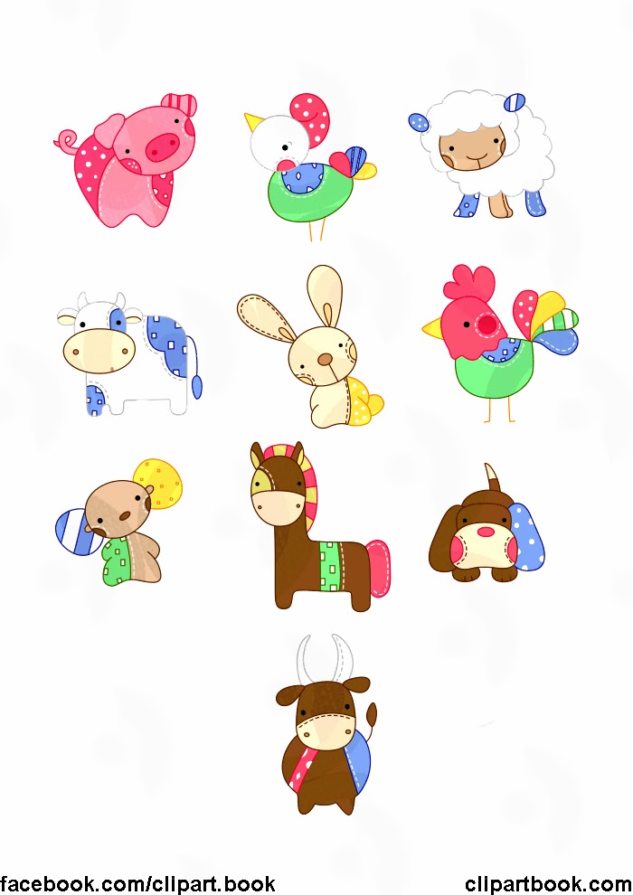 Download free clip arts: cute patchy baby farm animals free vector clip arts