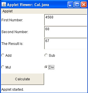 Java program codes: java simple calculator