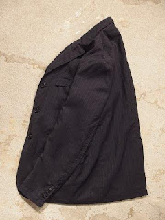 Engineered Garments "Andover Jacket & Cinch Pant in Dk.Navy St. Tropical Wool"