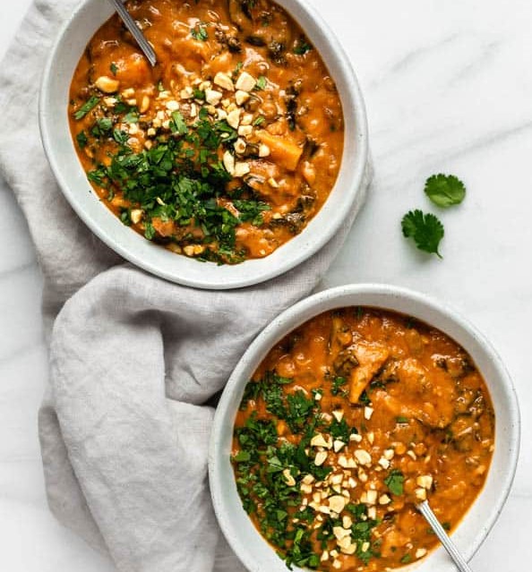 African Sweet Potato Peanut Soup