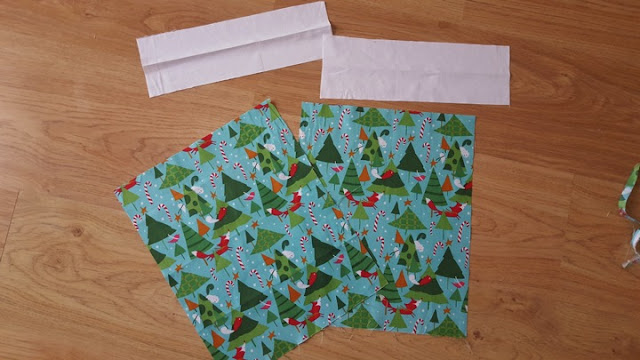 How to: Christmas drawstring gift bag