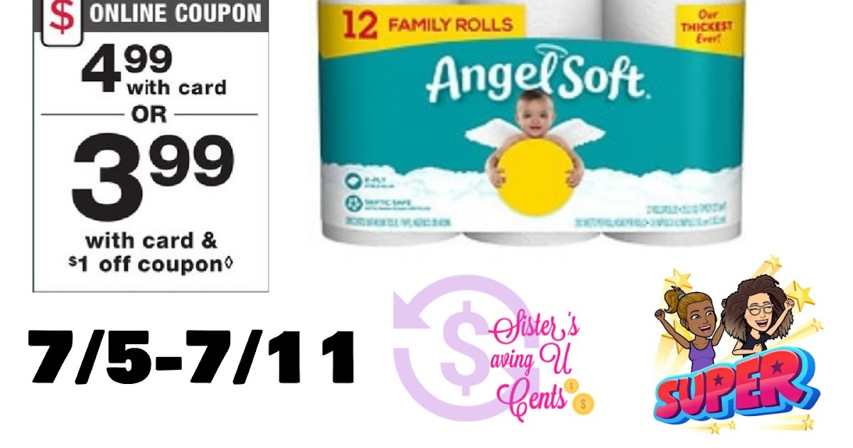 $3.49 Angel Soft 12 pk At Walgreen's