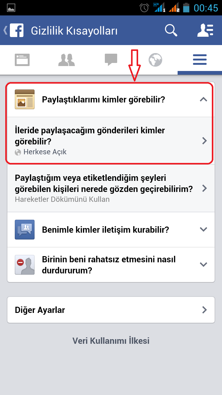 Facebook Fotoğrafları gizleme Facebook Fotoğrafları gizleme