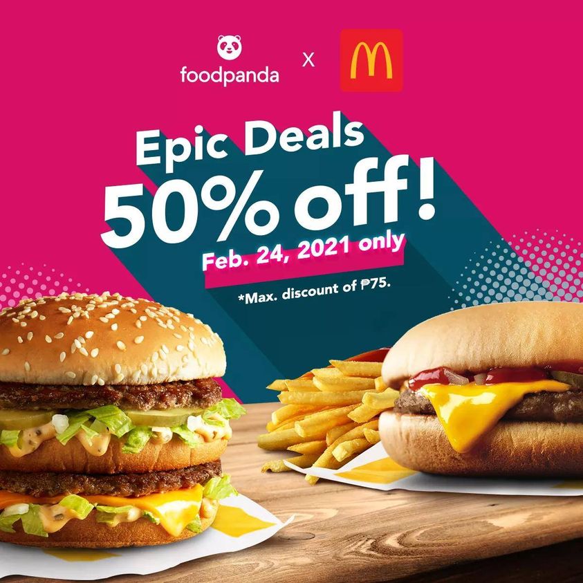 McDo x FoodPanda Epic Deals Feb 24 2021