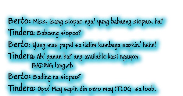 Pinoy Jokes, Tagalog Jokes, Funny jokes, Korni jokes: Bading Na Siopao