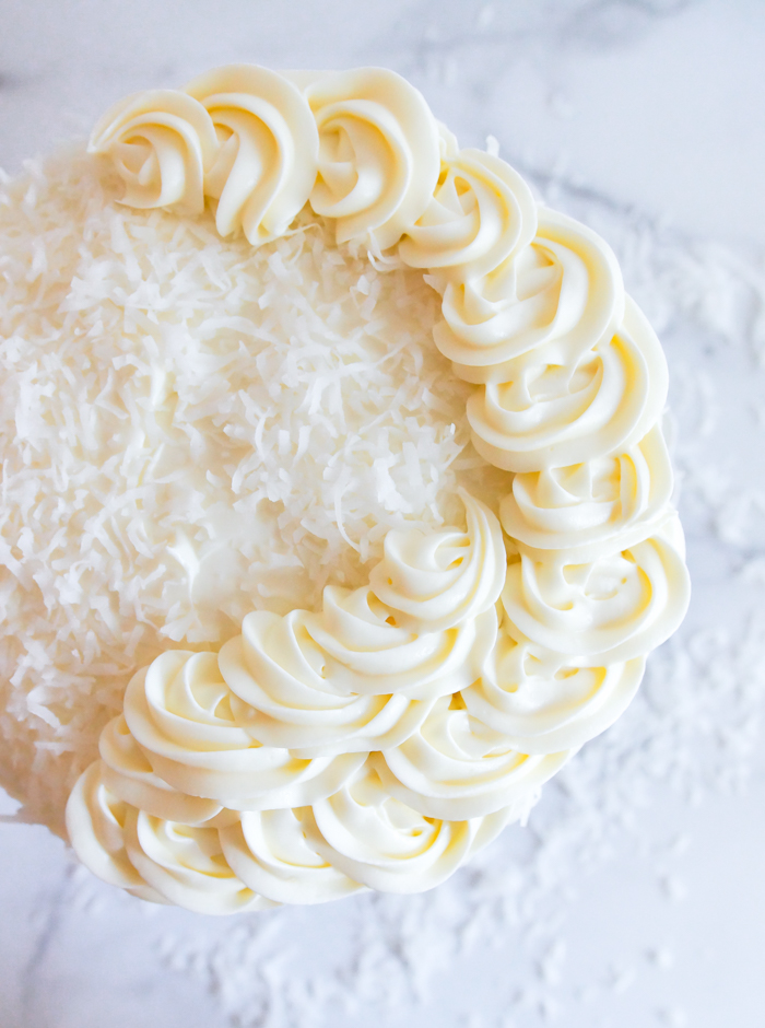 Coconut Cream Cheese Frosting Bake at 350°