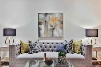Modern living room - pastel colors