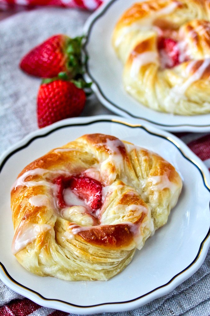 Strawberry Danish Pastries | Karen's Kitchen Stories