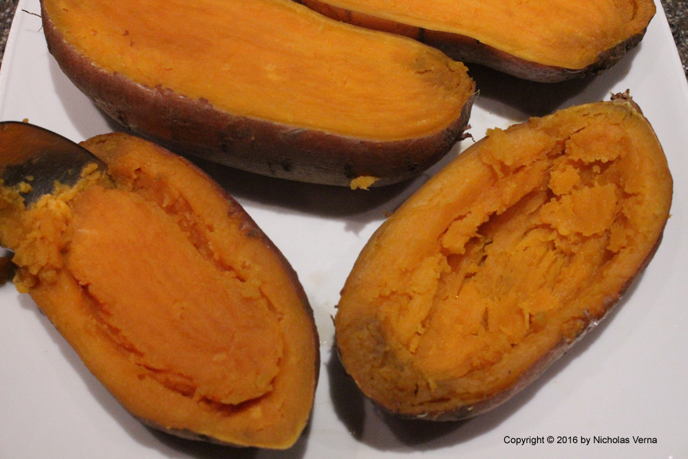 ItalianFusion Thrice Cooked Sweet Potato Skins with Buffalo Chicken