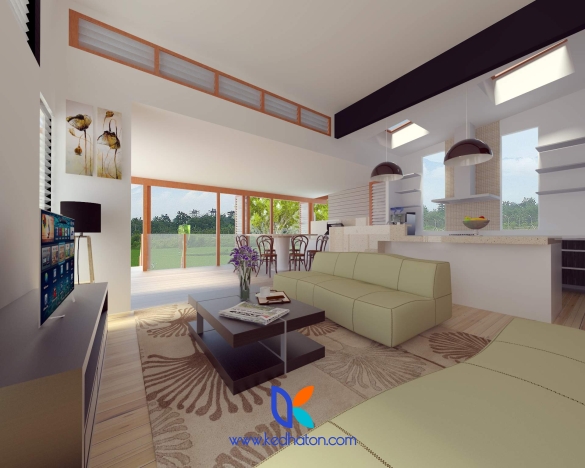 Desain Ruang Keluarga Minimalis Modern Kedhaton