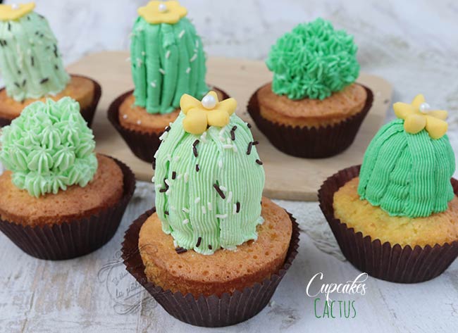 Cupcakes cactus faciles