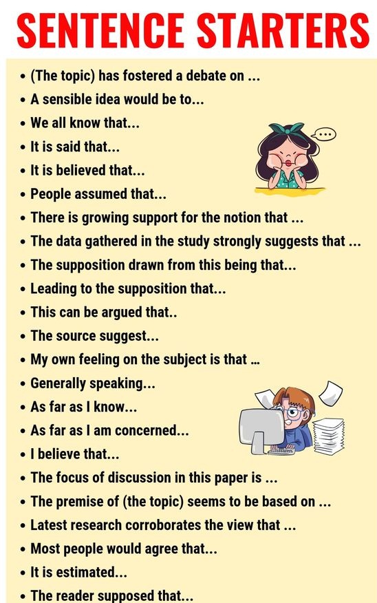 Magic Kids Courses: Sentence Starters ถ้าจะเริ่มต้นพูดหรือเขียนเรียงความ เพื่อนๆ นึกถึงประโยคไหนเป็นประโยคแรกคะ วันนี้เรามีประโยคภาษาอังกฤษให้เลือกใช้ กันอีกหลายประโยค มาดูกันค่ะ #เรียนภาษาอังกฤษ ภาษาอังกฤษ เรียนสนุก เข้าใจง่าย ที่ เมจิคคิดส์ !! สนทนา ... Magic Kids Courses: Sentence Starters ถ้าจะเริ่มต้นพูดหรือเขียนเรียงความ เพื่อนๆ นึกถึงประโยคไหนเป็นประโยคแรกคะ วันนี้เรามีประโยคภาษาอังกฤษให้เลือกใช้ กันอีกหลายประโยค มาดูกันค่ะ #เรียนภาษาอังกฤษ ภาษาอังกฤษ เรียนสนุก เข้าใจง่าย ที่ เมจิคคิดส์ !! สนทนา ...
