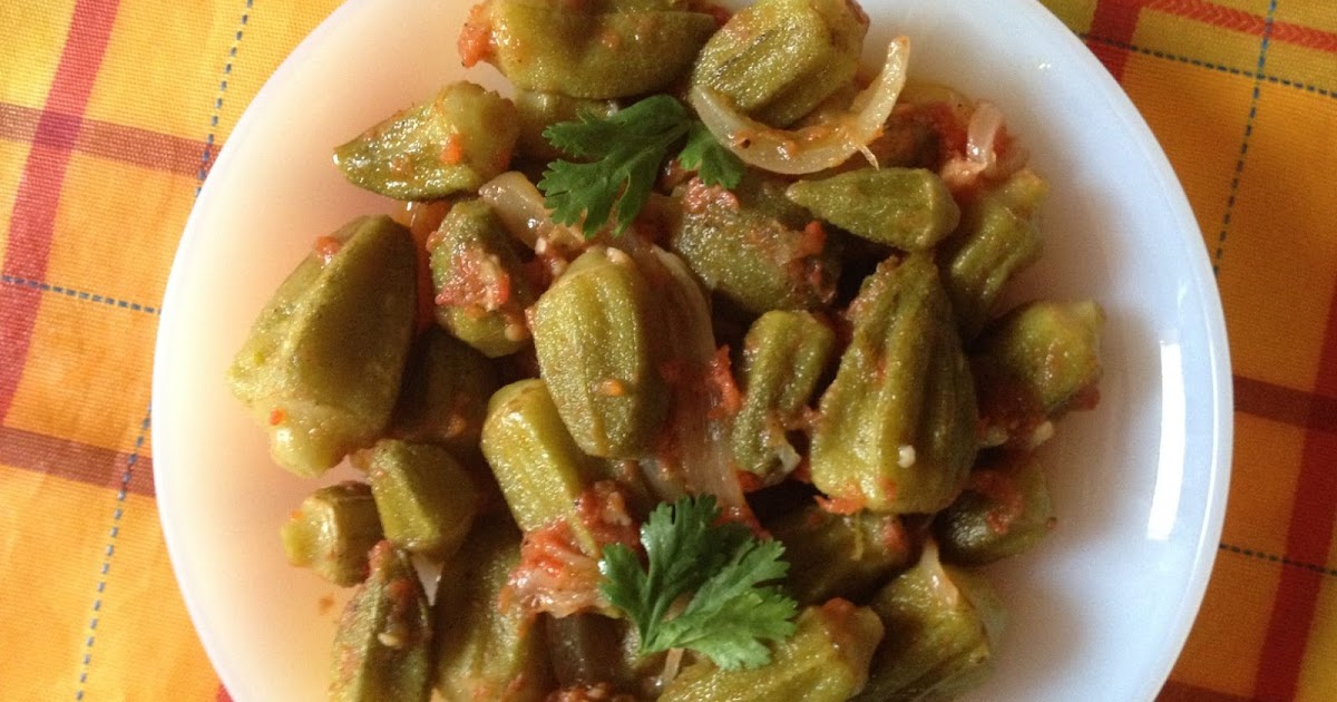 Fleur d'oranger, Masala & Co.. Moroccan okra in tomato sauce