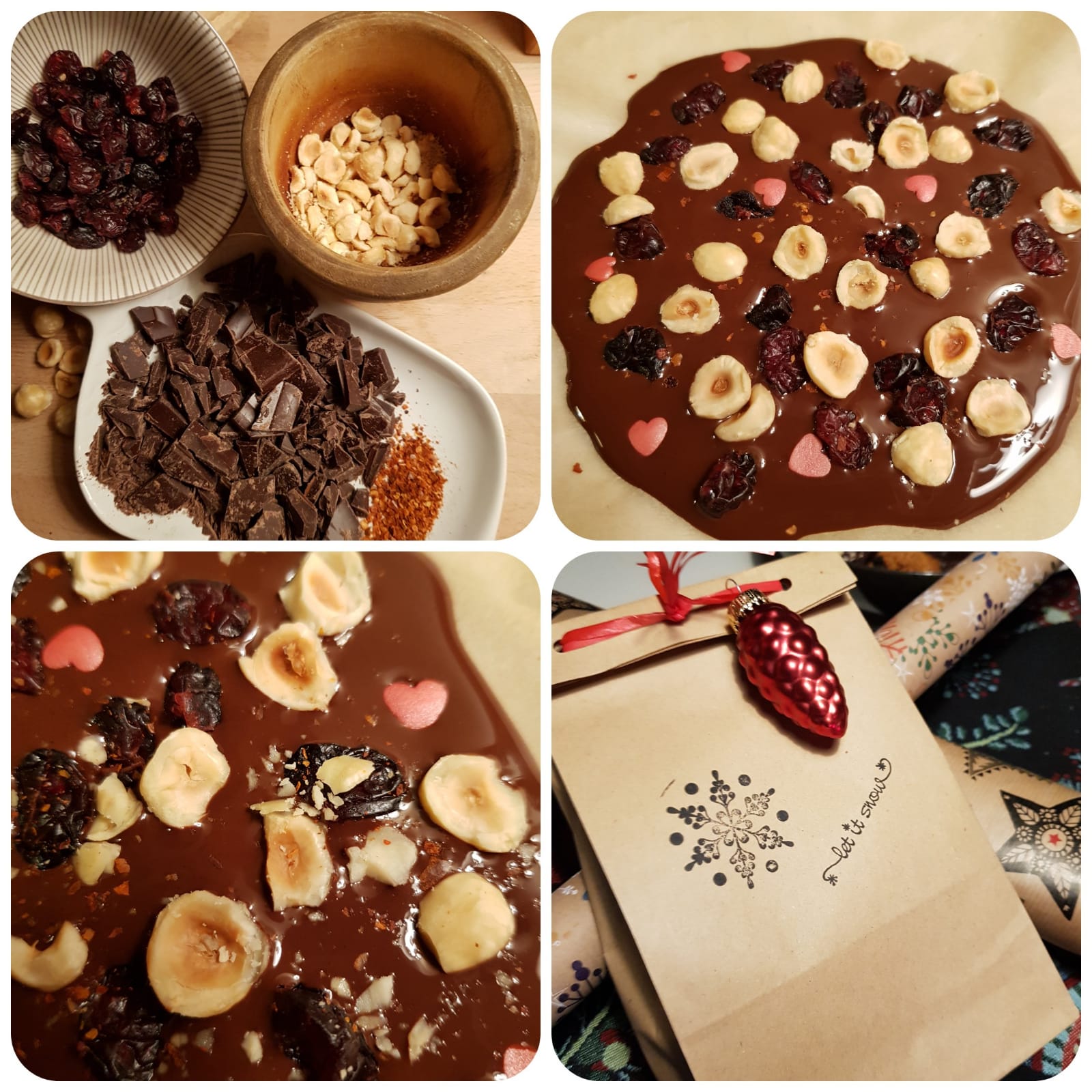 Geschenke aus der Küche - Bruchschokolade mit Nüssen und Trockenfrüchten