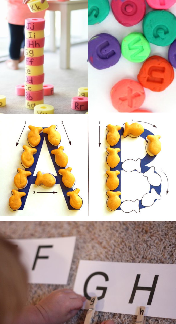 Fun & creative alphabet activities for kids! #alphabetactivities #alphabetcraftspreschool #preschoollearningactivities #growingajeweledrose