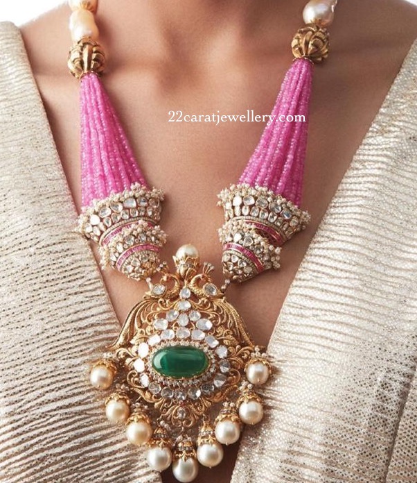 Flat Diamond Beads Set by Khanna Jewellery - Jewellery Designs