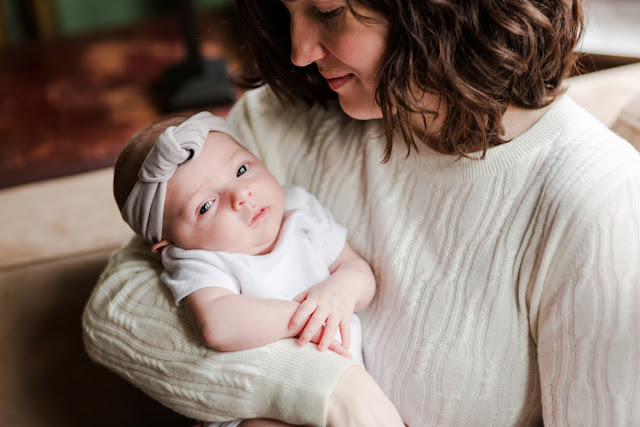 One month old images with a beautiful NW DC family, photos by Heather Ryan Photography