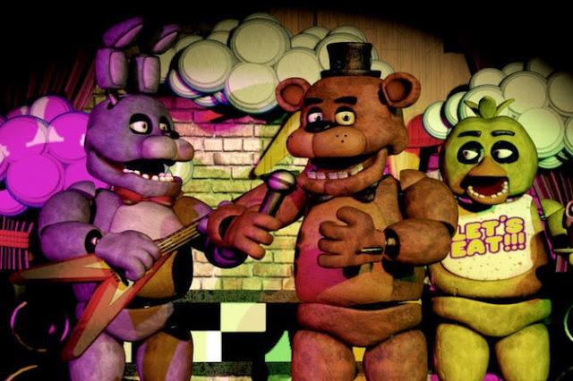 How are Freddy, Bonnie, Chica, and Foxy able to walk around? Animatronics  run on air compressors, mac valves, and are programmed through a DVD that  reads the signals and sends it via