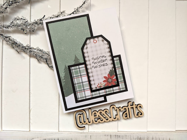Christmas Cards with Michaels Recollections Holiday Homestead 6x6 Paper Pad by Jess Crafts