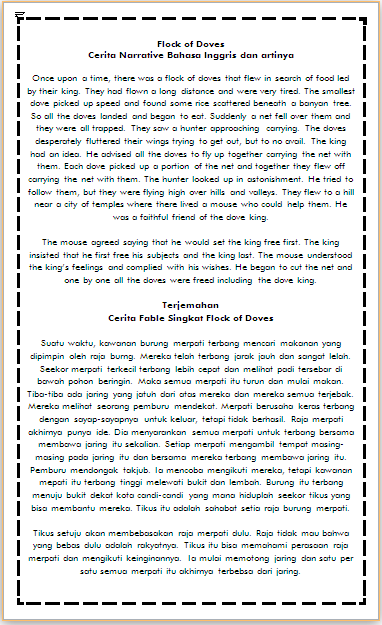 Cerpen Bahasa Inggris Dan Artinya 500 Kata Penggambar