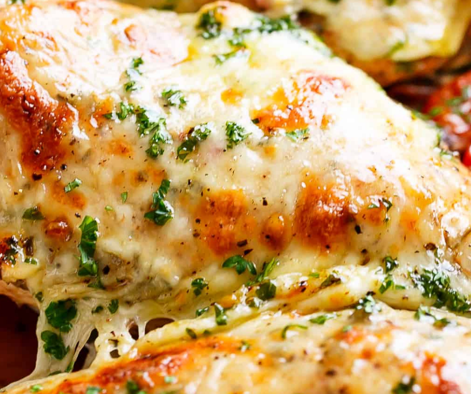 Yummy Balsamic Roasted Chicken Breast and Mozzarella Cheese Nabila