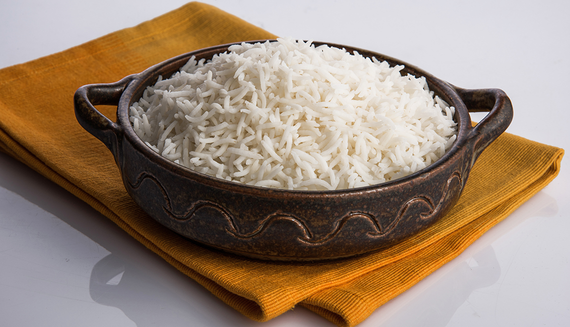 Arroz basmati, de grano largo y fino